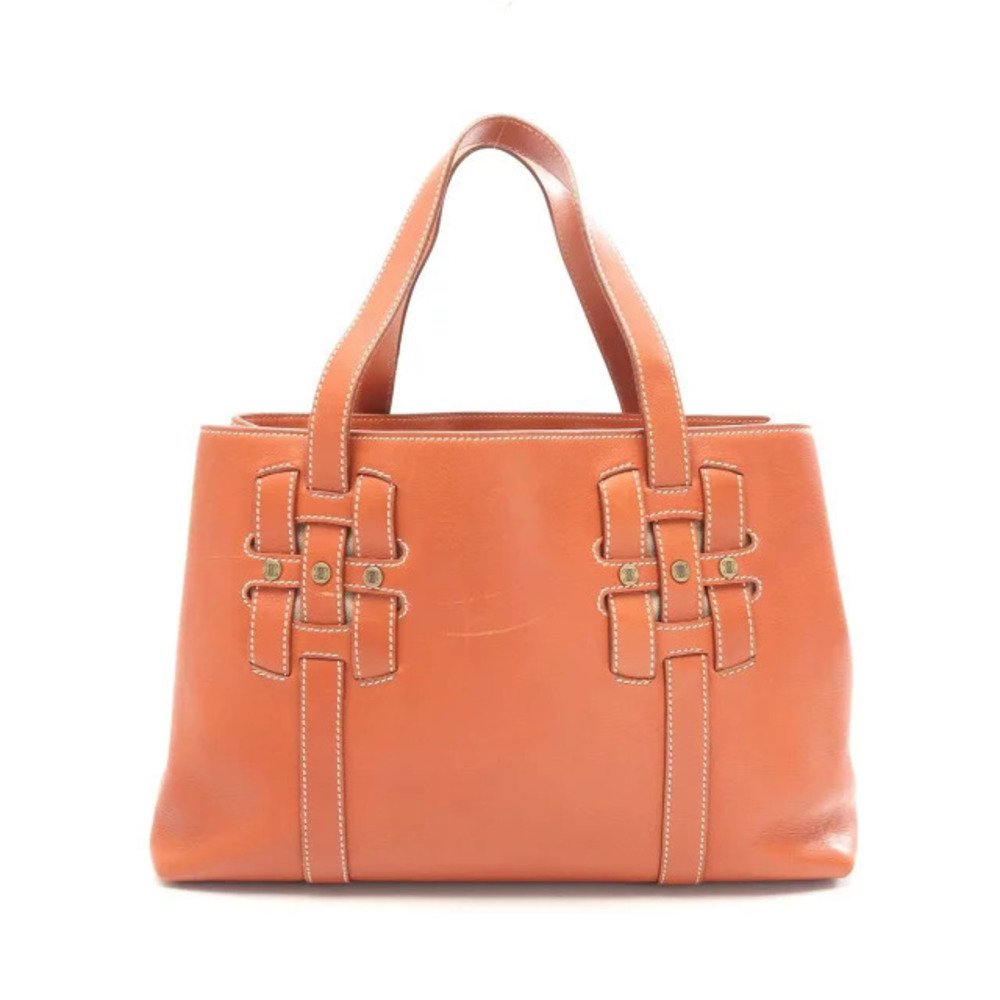 Celine Macadam Tote Bag Leather Brown
